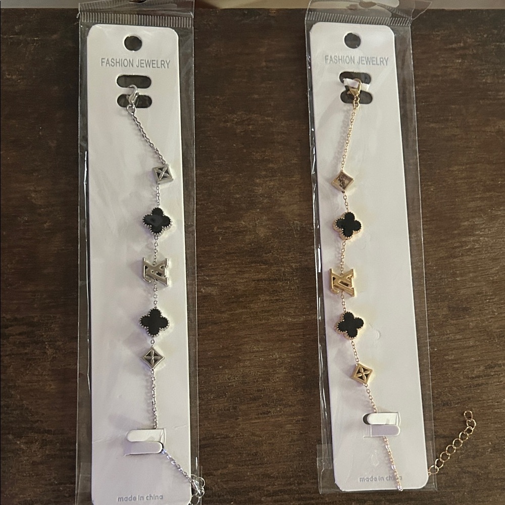 Elegant Silver and Gold Charm Bracelets
